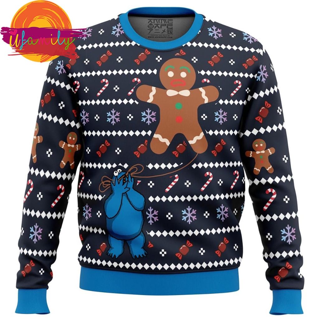 Cookie Monster Ugly Christmas Sweater