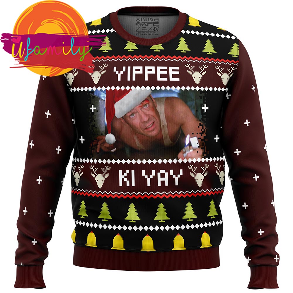 Yippee Ki Yay Ugly Die Hard Christmas Sweater