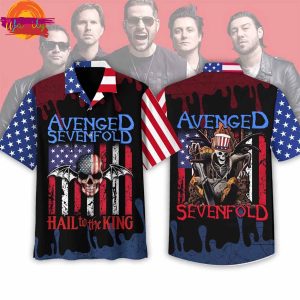 4th Of July America Avenged Sevenfold Hawaiian Shirt