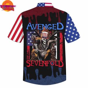 4th Of July America Avenged Sevenfold Hawaiian Shirt 3
