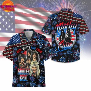 4th Of July America Motley Crue Hawaiian Shirt 1