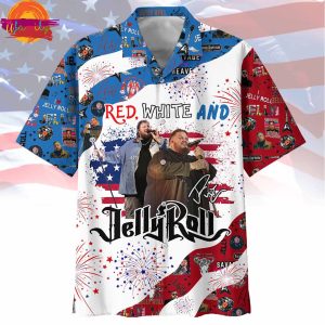 4th Of July America Red White And Jelly Roll Hawaiian Shirt 3