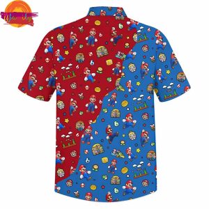 4th Of July America Super Mario Hawaiian Shirt 3