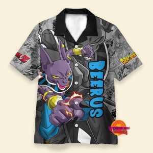 Custom Beerus Sama Dragon Ball Z Hawaiian Shirt 1