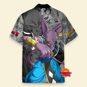 Custom Beerus Sama Dragon Ball Z Hawaiian Shirt 2