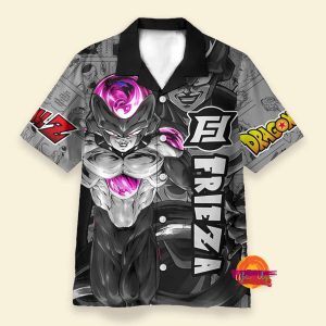 Custom Black Frieza Dragon Ball Z Hawaiian Shirt 1