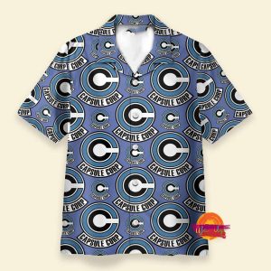 Custom Capsule Corp Dragon Ball Z Hawaiian Shirt 1
