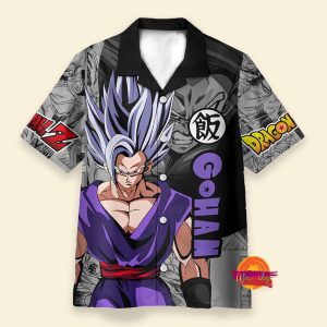 Custom Gohan Beast Dragon Ball Z Hawaiian Shirt 1