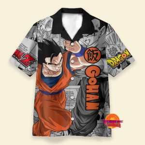 Custom Gohan Dragon Ball Z Hawaiian Shirt 1