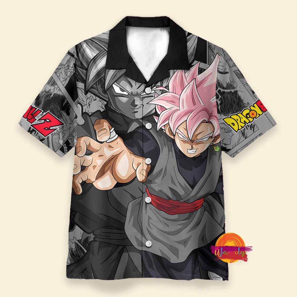 Custom Goku Black Rose Dragon Ball Z Hawaiian Shirt