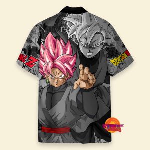 Custom Goku Black Rose Dragon Ball Z Hawaiian Shirt 2