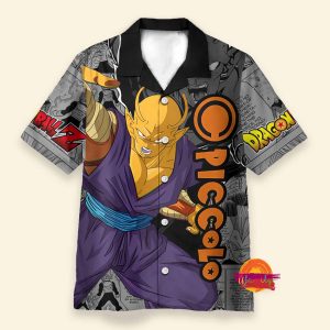 Custom Piccolo Orange Dragon Ball Z Hawaiian Shirt 1