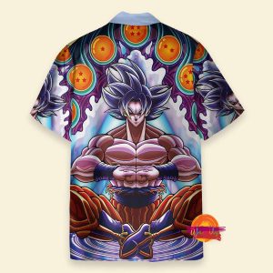 Custom Super Goku Ultra Instinct Trippy Dragon Ball Z Hawaiian Shirt 2