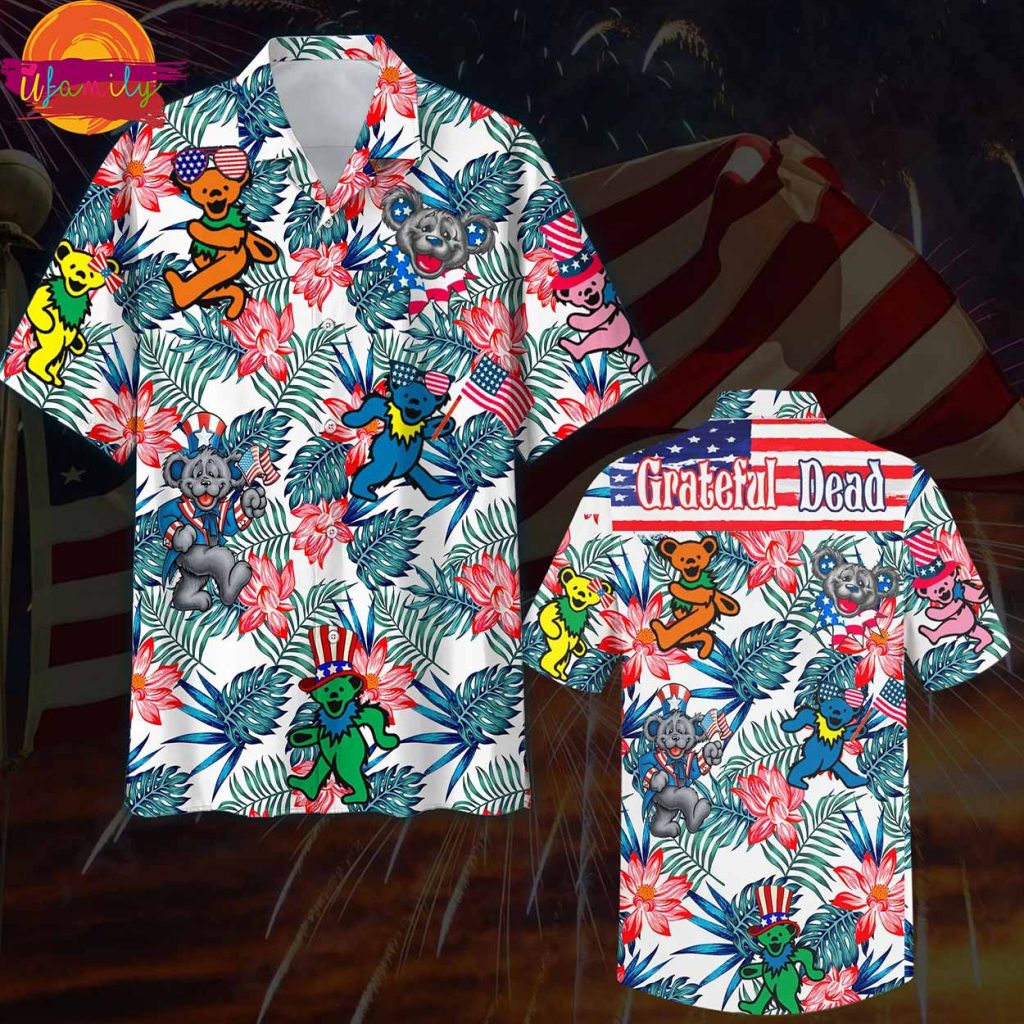 Grateful Dead 4th Of July Hawaiian Shirts