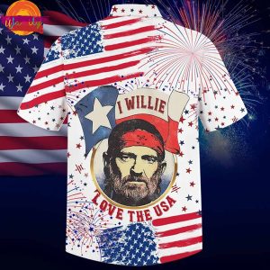 I Willie Love The USA Independence 4th Of July Hawaiian Shirt