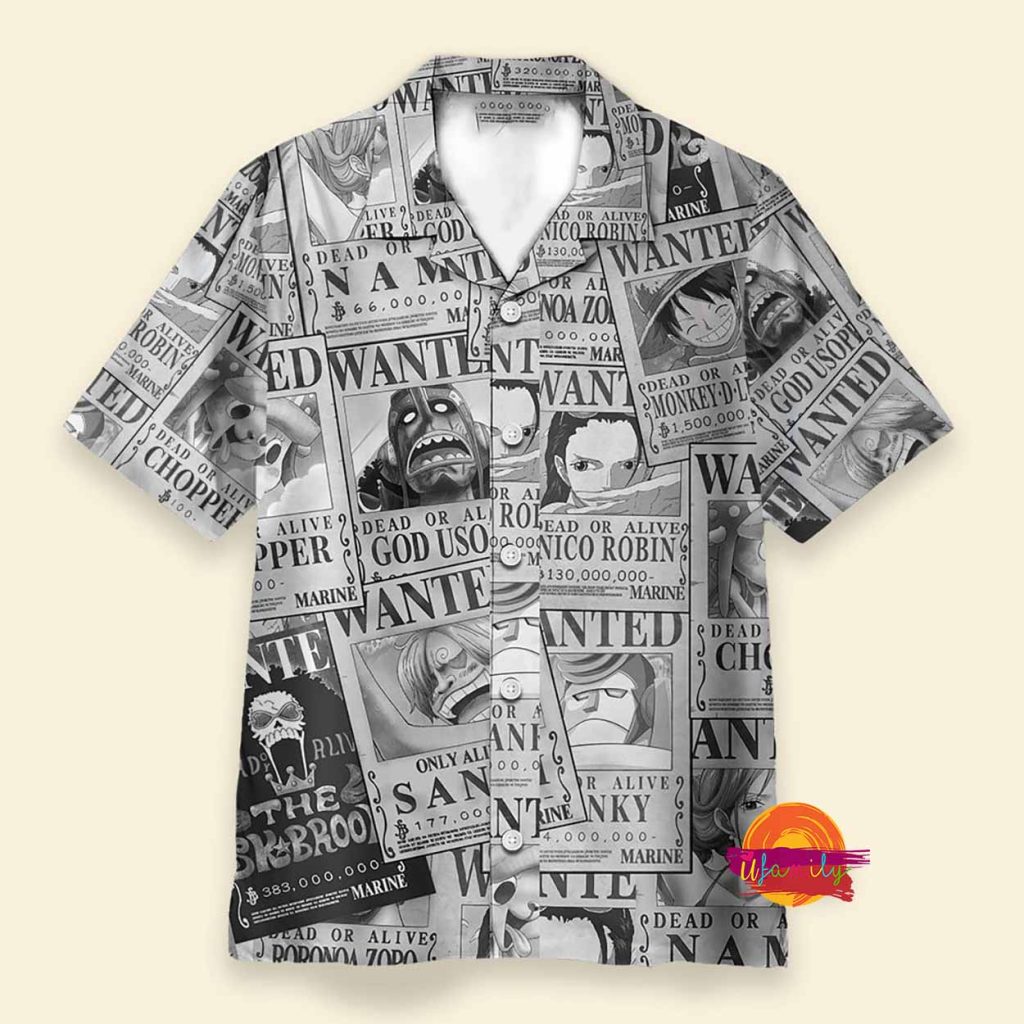 Personalized Aloha Strawhat One Piece Hawaiian Shirt