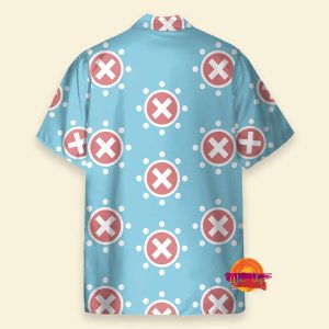 Personalized Chopper Logo Blue One Piece Hawaiian shirt 2