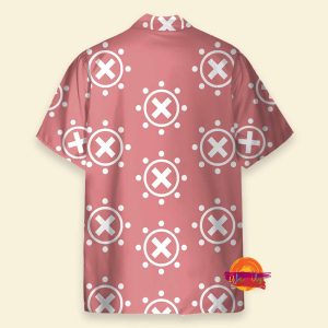 Personalized Chopper Logo Pink One Piece Hawaiian Shirt 2