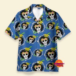 Personalized Hippie Trip Brook Blue One Piece Hawaiian Shirt 1
