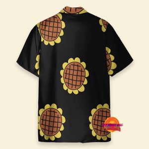 Personalized Luffy Dressrosa Sunflower One Piece Hawaiian Shirt