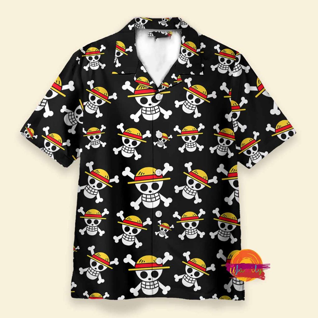 Personalized Luffy Pirate Logo One Piece Hawaiian Shirt