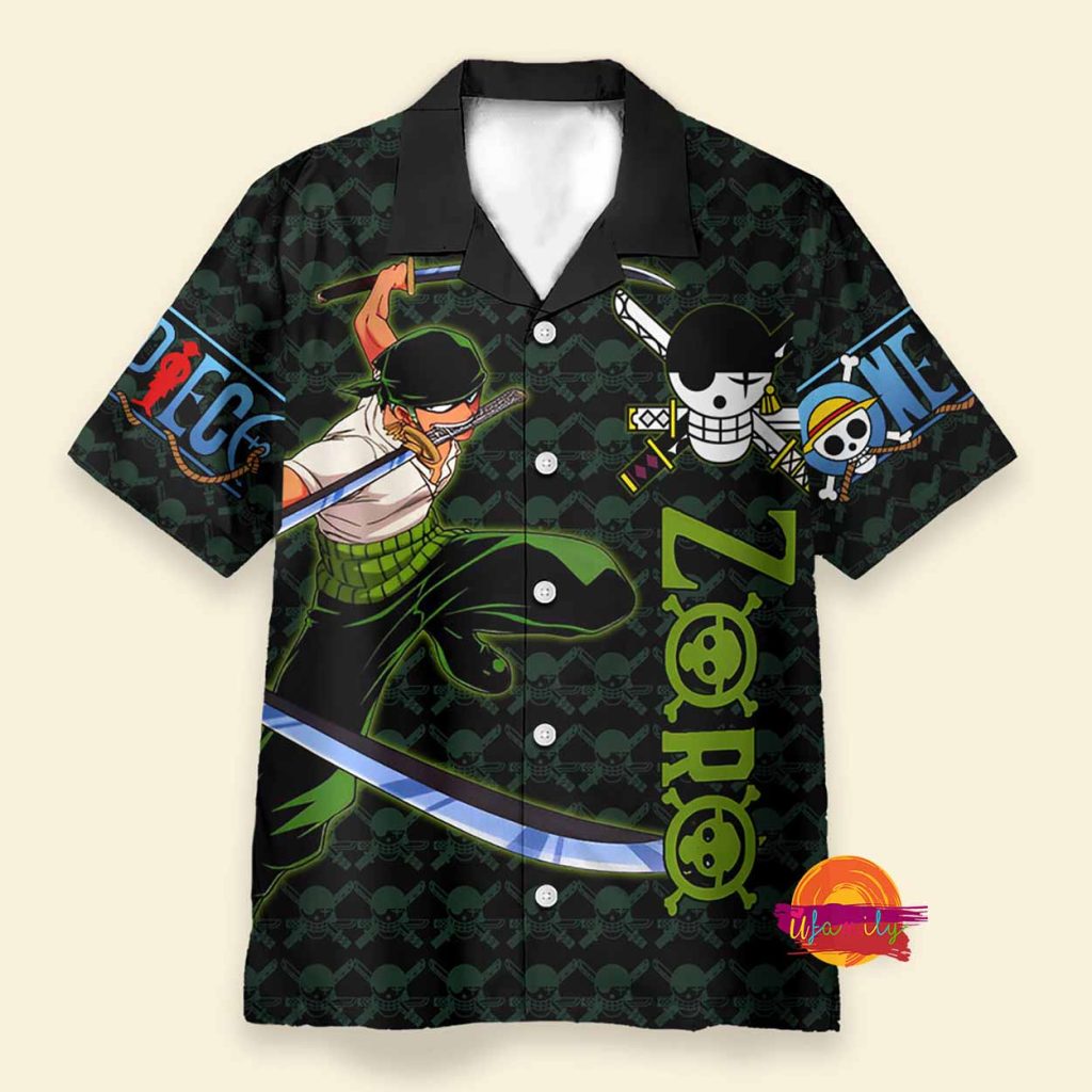 Personalized Roronoa Zoro Sword One Piece Hawaiian Shirt