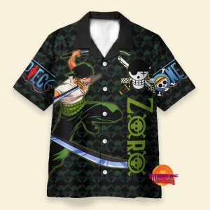 Personalized Roronoa Zoro Sword One Piece Hawaiian Shirt 1