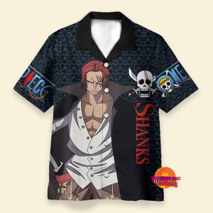 Personalized Shanks Fighter One Piece Hawaiian Shirt 1