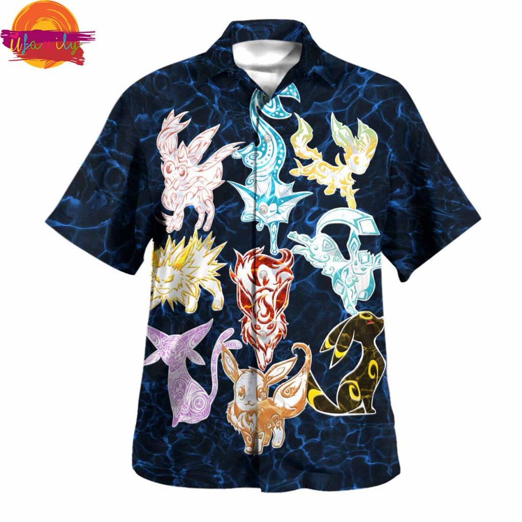 Pokemon Eevee Evolution Hawaiian Shirt - Thoughtful Personalized Gift ...