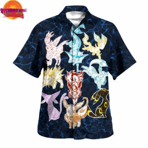 Pokemon Eevee Evolution Hawaiian Shirt
