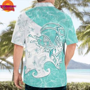 Pokemon Eevee Glaceon Hawaiian Shirt