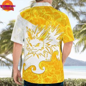 Pokemon Eevee Jolteon Hawaiian Shirt 1