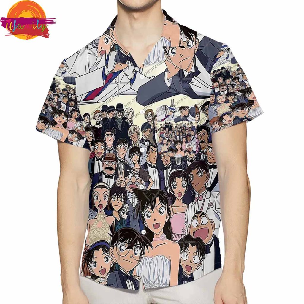 Anime Characters 3D Famous Detective Conan Hawaiian Shirt