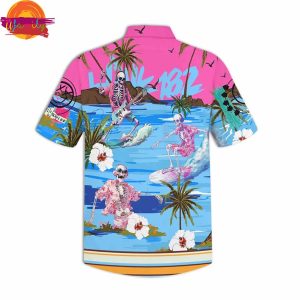 Blink 182 Skull Surfing Hawaiian Shirt Style