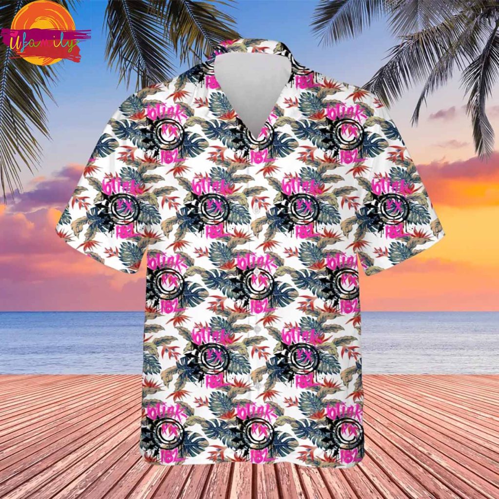 Blink 182 Tour Tropical Hawaiian Shirt