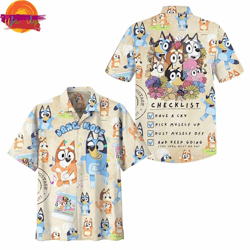 Bluey Dance Kobe Hawaiian Shirt