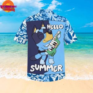 Bluey Hello Summer Hawaiian Shirt 3