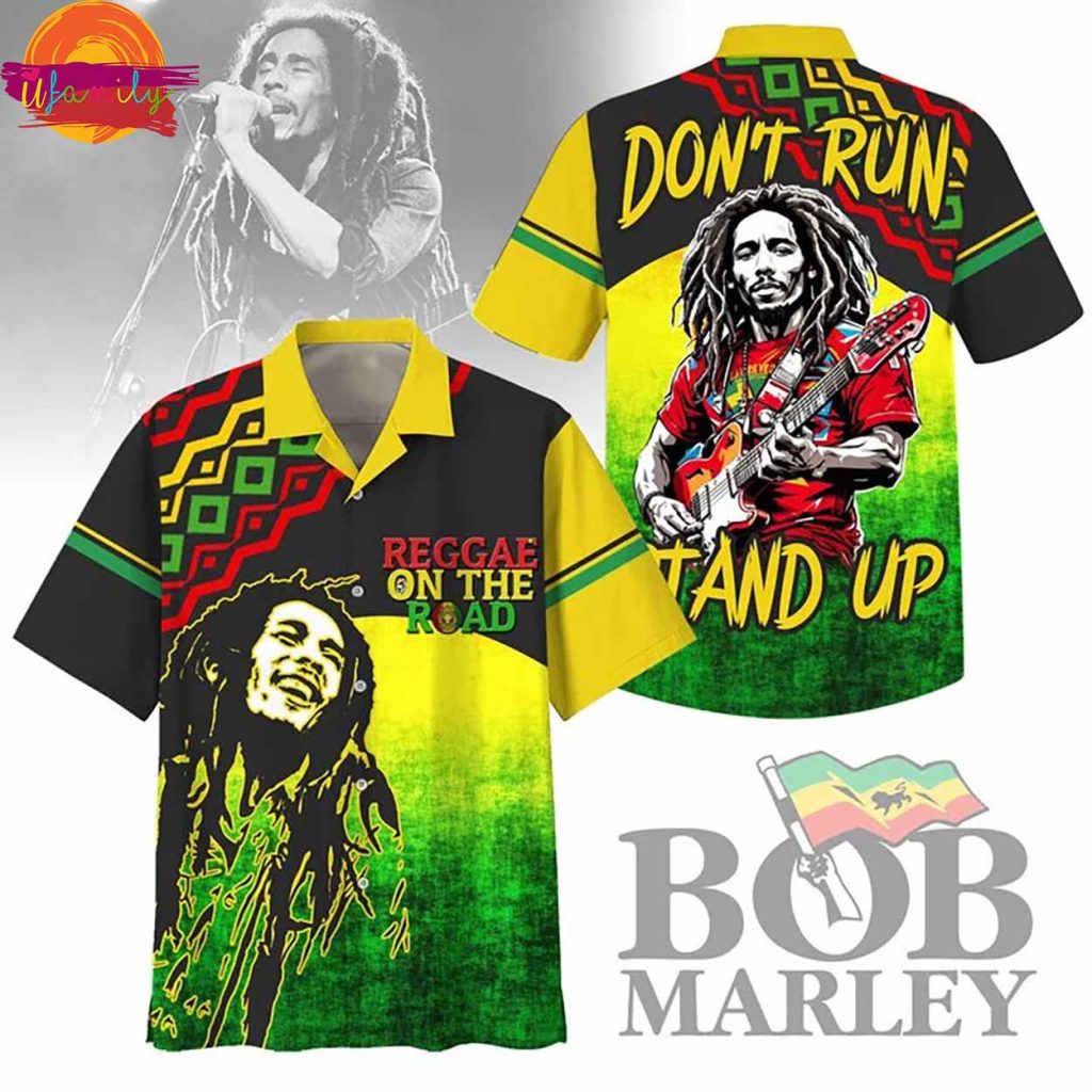 Bob Marley Get Up Stand Up Hawaiian Shirt