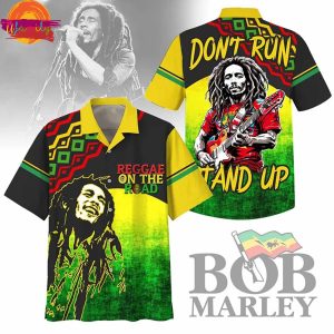 Bob Marley Get Up Stand Up Hawaiian Shirt 1