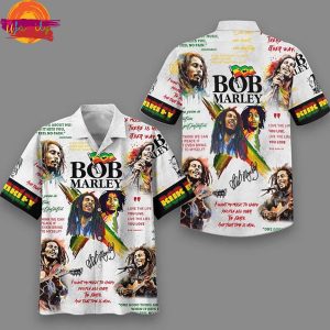 Bob Marley Music Unify People On Earth Hawaiian Shirt 1