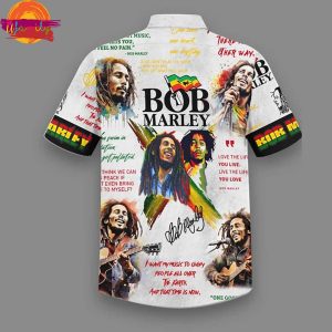 Bob Marley Music Unify People On Earth Hawaiian Shirt 3
