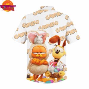 Cartoon Garfield Easter Hawaiian Shirt 3