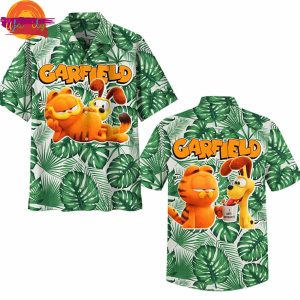 Cartoon Garfield Tropical Hawaiian Shirt 1