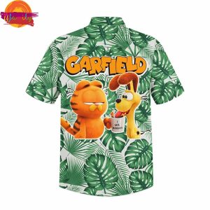 Cartoon Garfield Tropical Hawaiian Shirt 2
