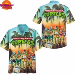 Cartoon Ninja Turtles Hawaiian Shirt
