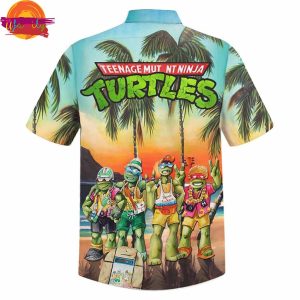 Cartoon Ninja Turtles Hawaiian Shirt 2
