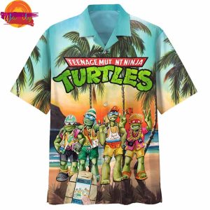 Cartoon Ninja Turtles Hawaiian Shirt 3
