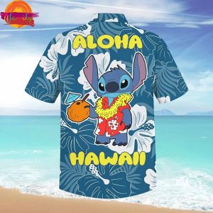 Cartoon Stitch Aloha Hawaiian Shirt 2