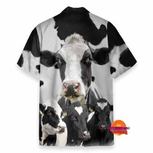 Cow Great Funny Button Hawaiian Shirt For Farmer