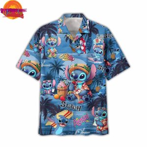 Custom Stitch Aloha Palm Tree Hawaiian Shirt 2